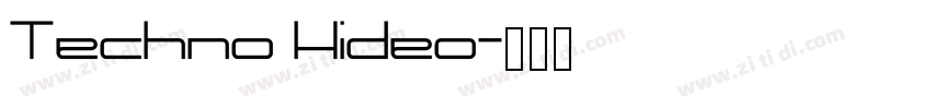 Techno Hideo字体转换